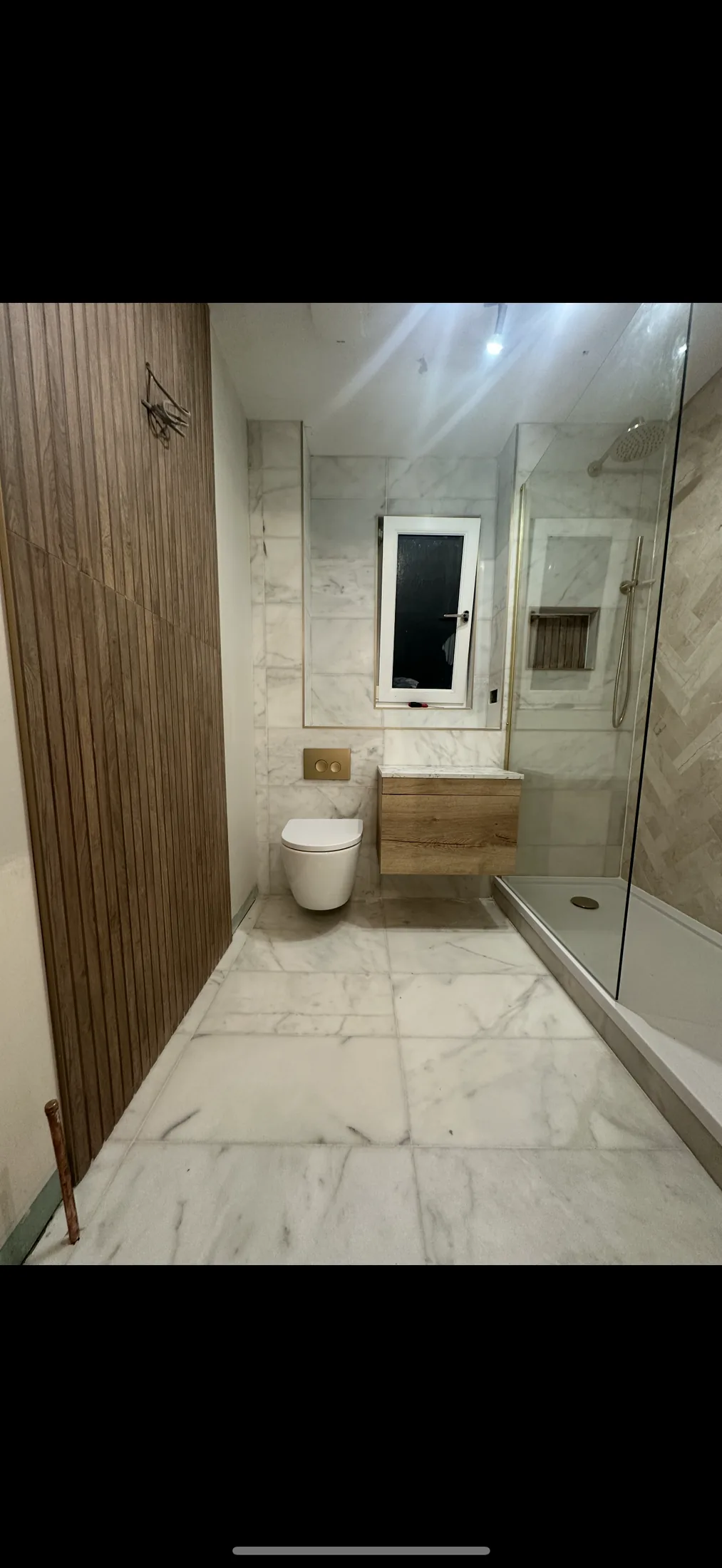 Bath, basin and toilet installation complete