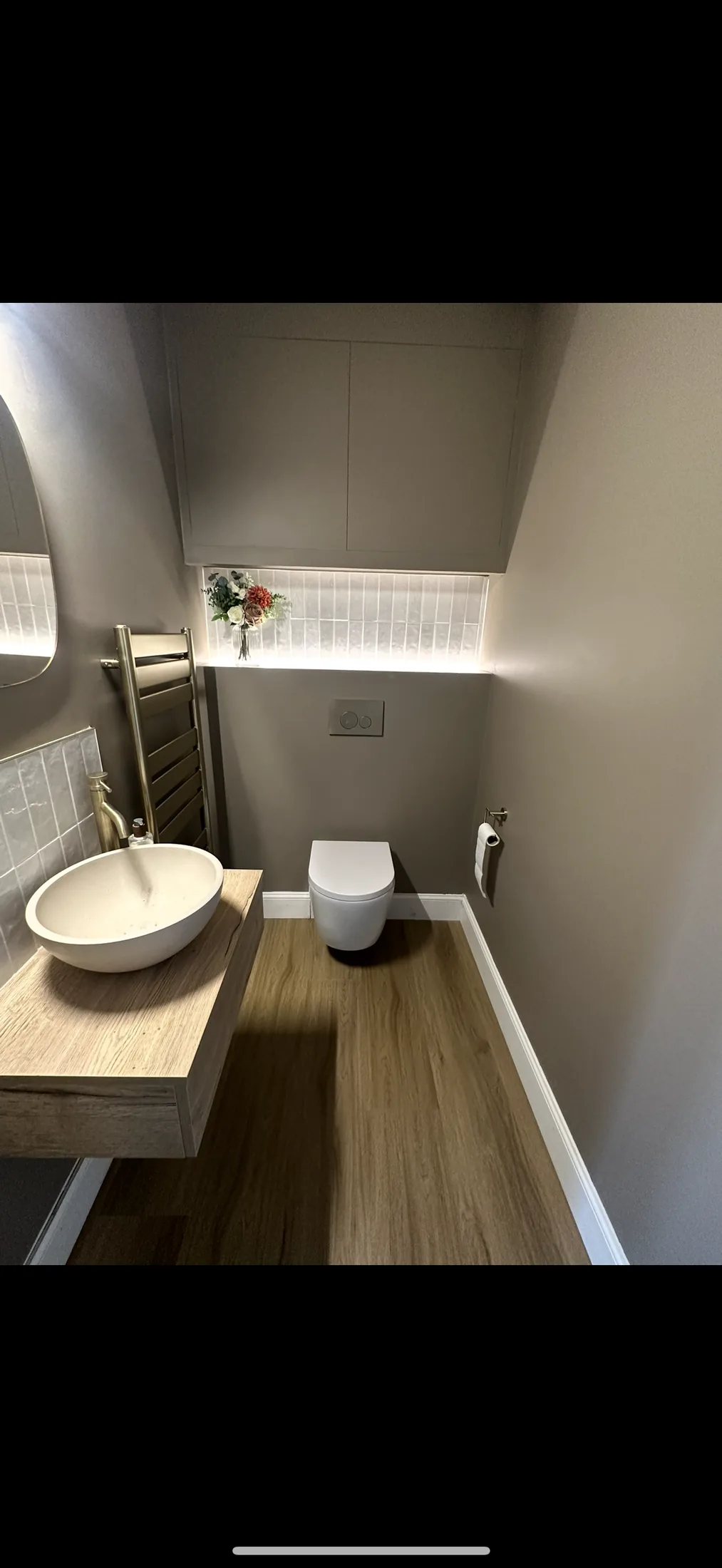Finished bathroom ready for handover