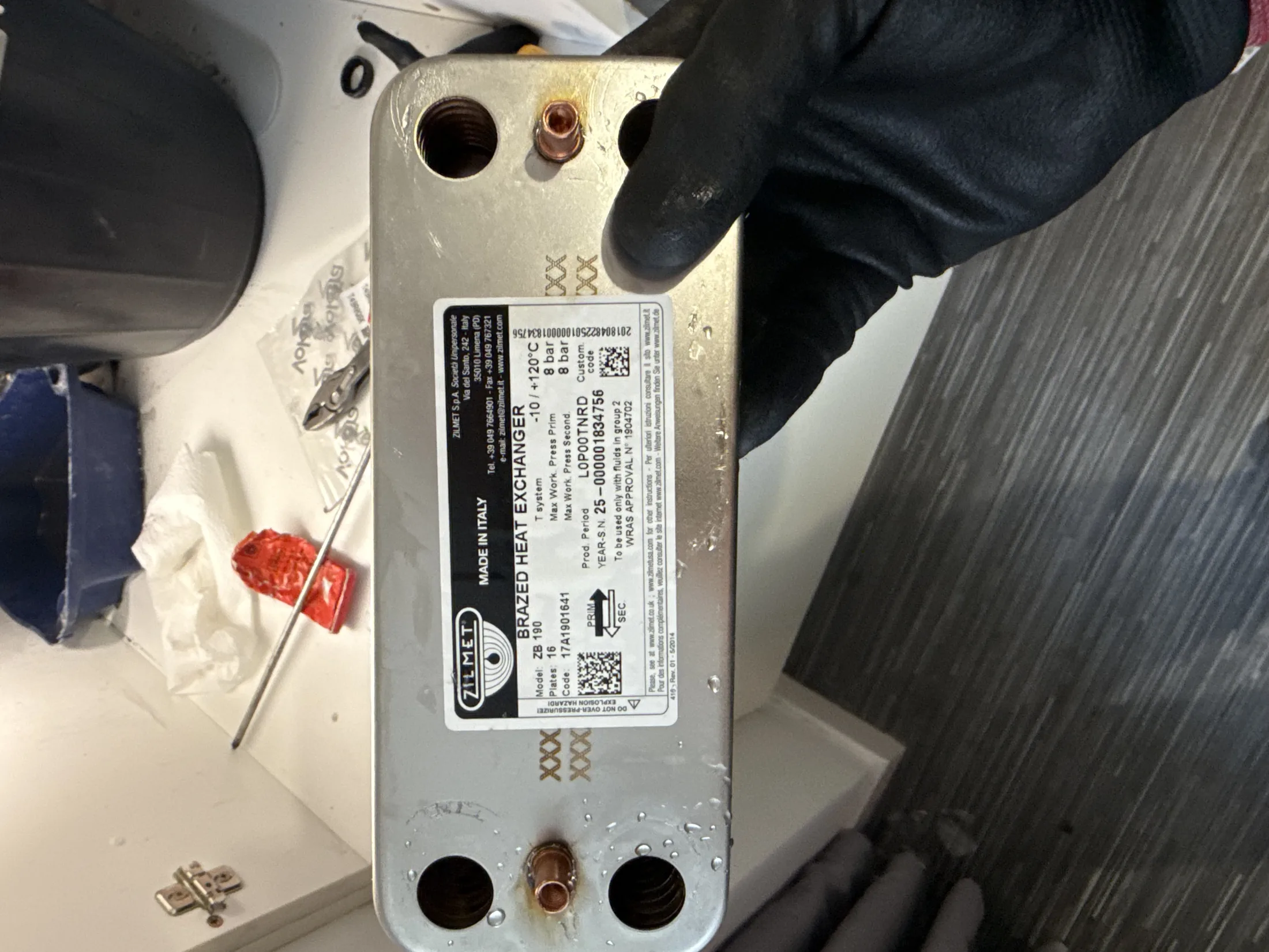 Boiler pressure repair and refill