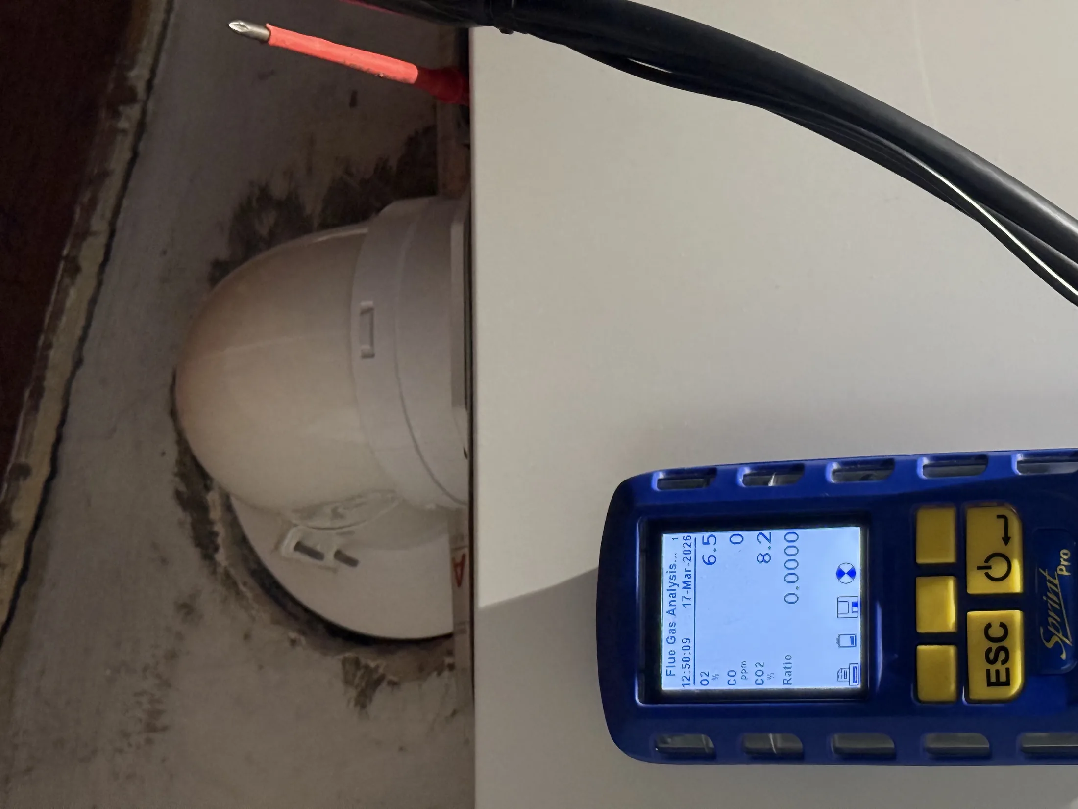 Boiler service with internal cleaning