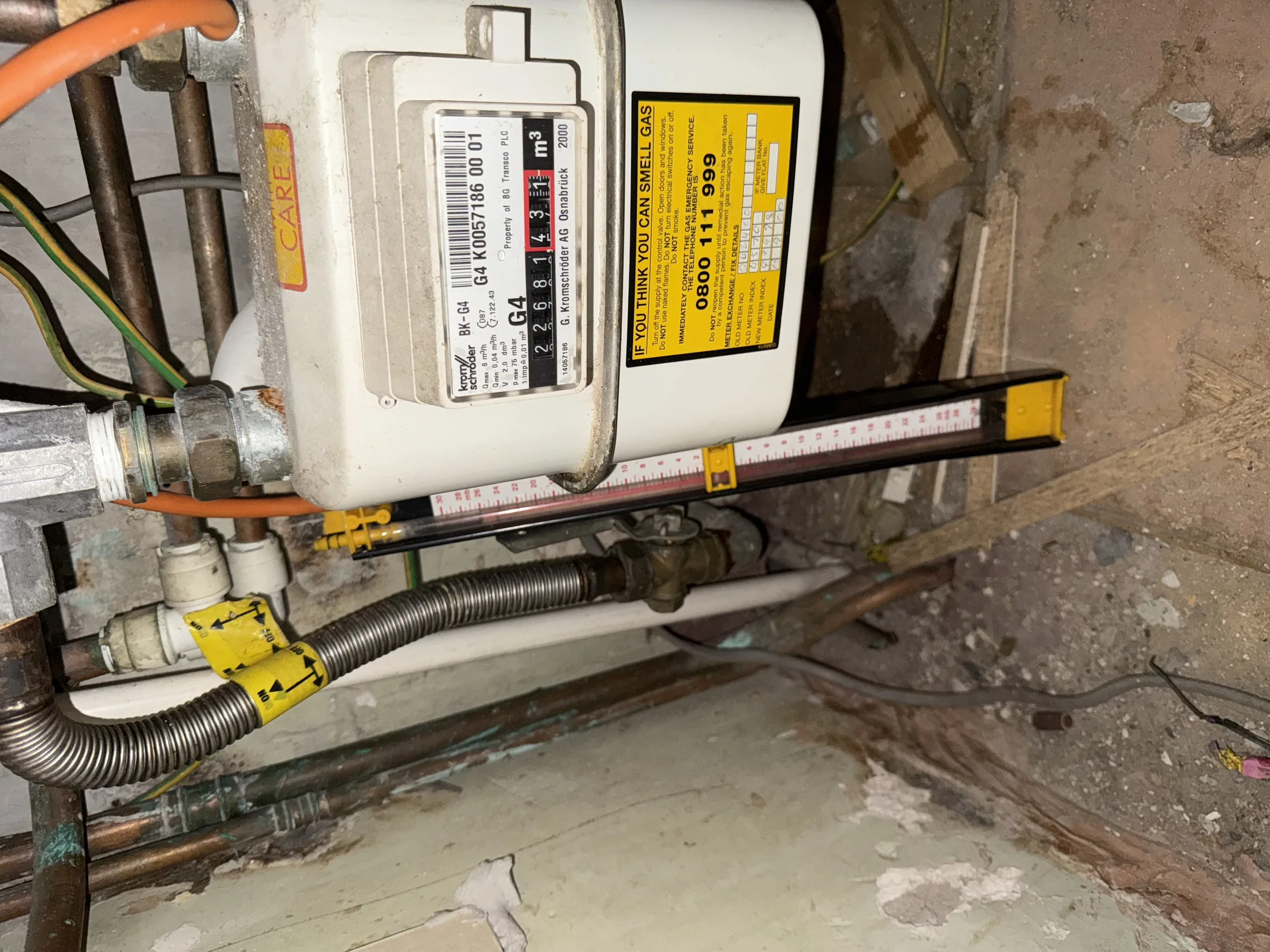 Gas safety certificate issued on completion
