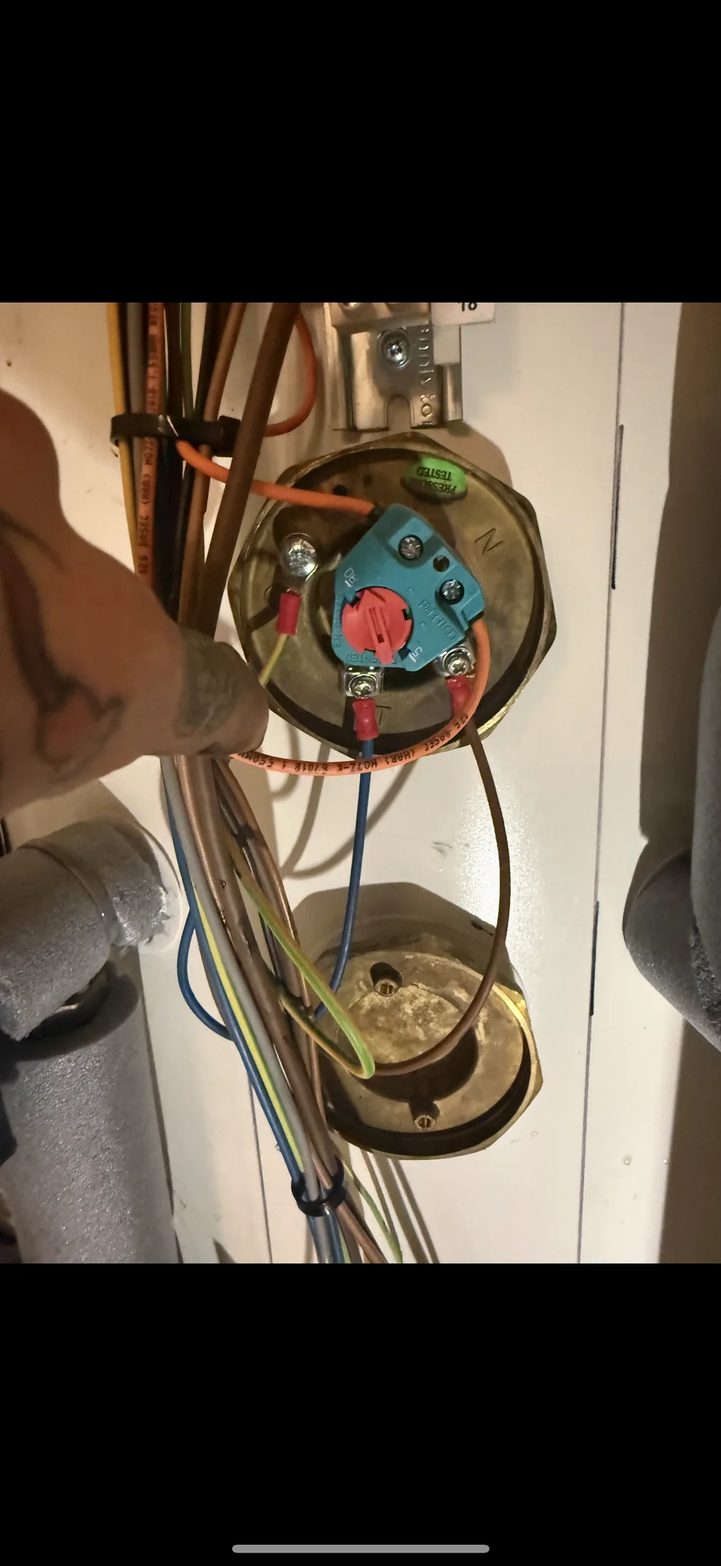 Plumbing repair completed and tested