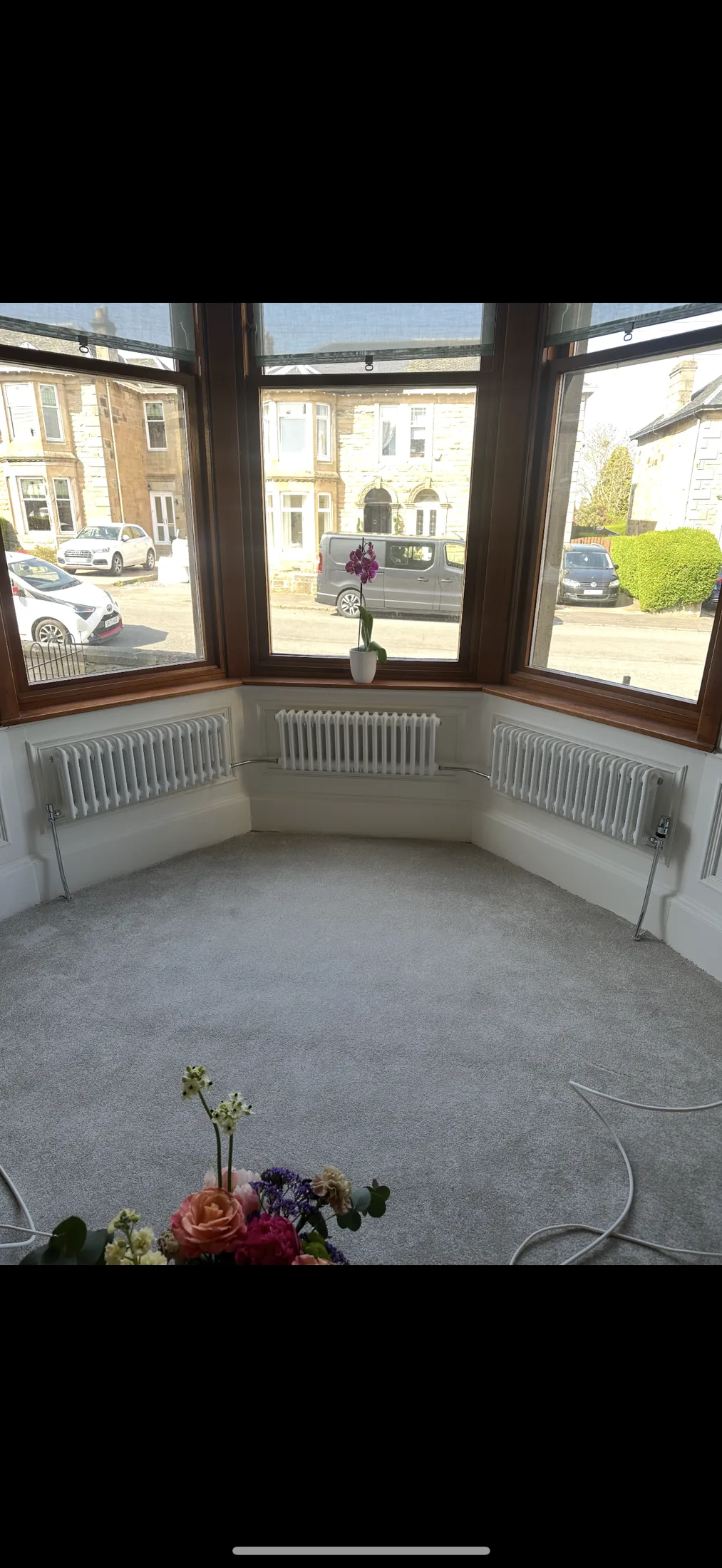 New radiator with TRV fitted